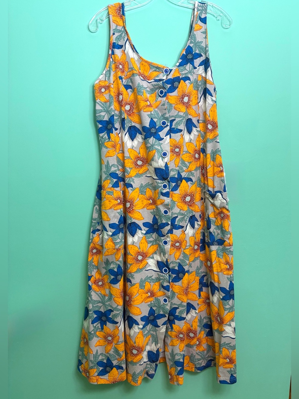 Floral Button-Front Sundress - Picture 13 of 16